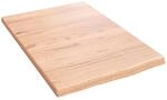 vidaXL Wandregal Hellbraun 40x60x2 cm Massivholz Eiche Behandelt