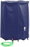vidaXL Wassertank mit Wasserhahn, Regenwassertank mit ABS-Auslassventil