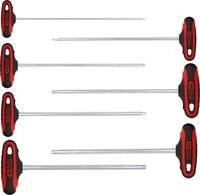 KS Tools Handle Key Wrench Set, extra Long, 7 pcs, ERGOTORQUEplus T-Griff