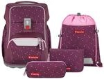 Step by Step Basis Schulranzen-Set &bdquo;Berry Stars, 4-teilig, Beere, ergonomischer