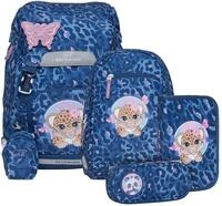 Beckmann Classic Schoolbag Set 6-teilig 22L Cheeta
