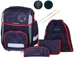 Schneiders Ergolite Schultasche Ninja Revenge &ndash; 9-teiliges Schulranzen Set...