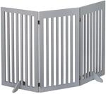 Relaxdays Absperrgitter, freistehendes Schutzgitter, HxB: 92 x 154 cm, mit F&uuml;&szlig;en,