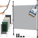KESSER&reg; Klemmmarkise 100x310 cm, Garten Balkon Sichtschutz wetterfest, Wind- &