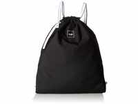 MSTRDS Unisex Basic Gym Bag Rucksack black One einfarbiger Turnbeutel im Hipster Stil
