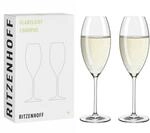 RITZENHOFF 8011003 Champagnerglas 300 ml - Serie Glanzlicht - 2 St&uuml;ck Kristallglas