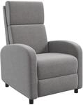 HOMCOM Relaxsessel, Fernsehsessel mit Liegefunktion, Gepolstert, Grau |...