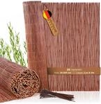 BOOGARDI Weidenmatte - 20 Gr&ouml;&szlig;en - Weidenzaun 120 cm hoch x 300 cm lang -