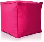 Green Bean Sitzsack-Hocker 40x40x40cm mit EPS-Perlen F&uuml;llung - Fu&szlig;hocker Fu&szlig;kissen