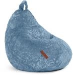 Green Bean Pl&uuml;sch Sitzsack 45x45x60cm - Indoor Sitzkissen mit 120L EPS Perlen