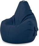 Green Bean Sitzsack mit R&uuml;ckenlehne 80x70x90cm - Gaming Chair mit 230L F&uuml;llung
