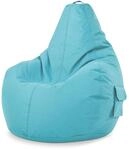 Green Bean Sitzsack mit R&uuml;ckenlehne 80x70x90cm - Gaming Chair mit 230L F&uuml;llung