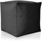 Green Bean Sitzsack-Hocker 40x40x40cm mit EPS-Perlen F&uuml;llung - Fu&szlig;hocker Fu&szlig;kissen