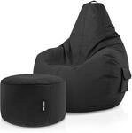 Green Bean 2er Set Sitzsack + Hocker - fertig bef&uuml;llt - robust waschbar