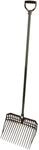 Kerbl Dunggabel EcoFork, Farbe schwarz mit Stiel, L x B 28 x 30 cm, mit 16 Zinken,