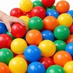 LittleTom 50 B&auml;lle f&uuml;r B&auml;llebad - Bunte Kunststoffb&auml;lle f&uuml;r Kinder - robuste