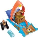 Hot Wheels Monster Trucks Arena Smashers Schatz-Beiss-Challenge Spielset -