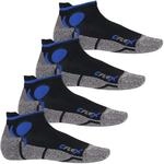 CFLEX Damen und Herren Running Funktions-Sneakersocken (4 Paar) Laufsocken-