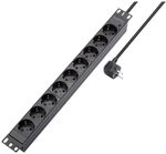 Sygonix SY-5799004 Steckdosenleiste 19 Zoll 9fach Schwarz Schutzkontakt 1 St.