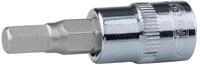 1/4" Chrome Bit-Stecknuss Innensechskant, 10mm