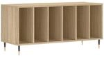 vidaXL Plattenschrank, Schallplattenschrank mit viel Stauraum, Plattenspieler...