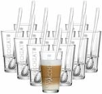 Ritzenhoff & Breker Latte Macchiato Gl&auml;ser Lena mit L&ouml;ffel, 24-teilig, 350 ml,