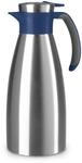 Emsa Soft Grip Isolierkanne, 1,5 Liter, Edelstahl, 12 Stunden hei&szlig; + 24 Stunden