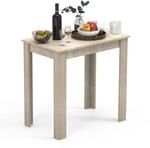 VCM Holz Esstisch | H. 76 x B. 80 x T. 50 cm | K&uuml;chentisch Speisetisch Tisch...