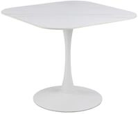 AC Design Furniture Marta Esstisch in Wei&szlig; f&uuml;r 4 Personen, Quadratischer...
