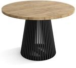 SeproMeble Runder Esszimmertisch DUSTO, ausziehbarer Tisch Durchmesser:100 cm...