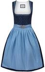 Stockerpoint Damen Dunja Midi Dirndl, blau, 32