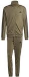 adidas Herren Sportswear Basic 3 Stripes Tricot Track Suit, Olive Strata, XXL