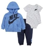 Nike Jungen Jdi Toss 3Pc Fz Set, Midnight Navy, 0/3 Monate