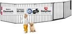 BabyDan Flex XXL, 90-350 cm, Kaminzaun/Treppengitter/Raumteiler/Kaminumrandung,