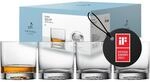 Zwiesel Glas Whiskyglas gro&szlig; Echo (4-er Set), moderner Tumbler f&uuml;r Whisky,