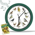 STARLYF Birdsong Clock Wanduhr mit Vogelstimmen, Wanduhr mit echten Kl&auml;ngen von 12