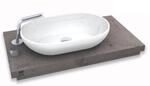 BERNSTEIN Aufsatzwaschbecken O-540 aus Mineralguss Solid Stone &ndash; Wei&szlig; matt,...