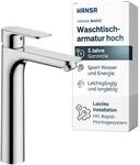 HANSA BASIC Waschtischarmatur Hoch | Einhebelmischer mit Temperatur &