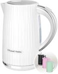 Russell Hobbs Wasserkocher Eden Wei&szlig;, 1,7 L, 2400 Watt, BPA-frei