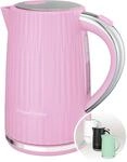 Russell Hobbs Wasserkocher [1,7L 2400W] Eden Himbeere, Edelstahlakzente
