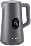 KLAMER Edelstahl Wasserkocher mit Temperatureinstellung 40-100&deg;C,...