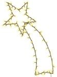 vidaXL Weihnachtsbeleuchtung Sternschnuppen-Silhouette 115 LEDs, Lichterkette,