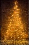 Star-Max Galaxy LED Tannenbaum zur Wandbefestigung 400cm mit 320 warmwei&szlig;en LED