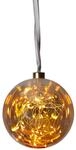 Star Trading Best Season 457-76 Glow Glaskugel mit 40 LED, Durchmesser circa 15...