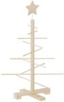 vidaXL Weihnachtsbaum Holz zum Schm&uuml;cken, Christbaum Tannenbaum K&uuml;nstlich