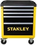 Stanley Workshop Trolley with 5 Drawers, Tool Trolley, Yellow/Black, Maximum Load 300