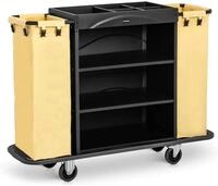 Uniprodo UNICLEAN 142B Servicewagen Hotel Belastbarkeit 150 kg 2 W&auml;schebeutel...