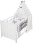 roba Babybett Set Jumbotwins - 70 x 140 cm - Kinderbett mitwachsend / umbaubar -