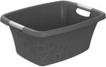 Rotho Flowers W&auml;schekorb 25l, Kunststoff (PP) BPA-frei, anthrazit, 25l (50.5 x...