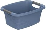 Rotho Flowers W&auml;schekorb 12l, Kunststoff (PP) BPA-frei, blau, 12l (39.5 x 29.4...
